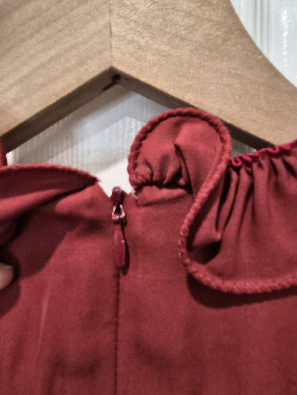 Marc Jacobs Size 2 Red Sleeveless Ruffle Neck Fit & Flare Midi Dress - Picture 7 of 13